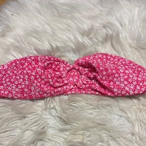 Floral Pink Women's swim top